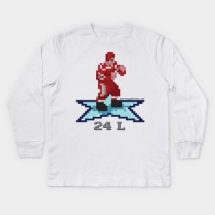 16-Bit Legend: Bob Probert (Red Wings) Kids Long Sleeve T-Shirt